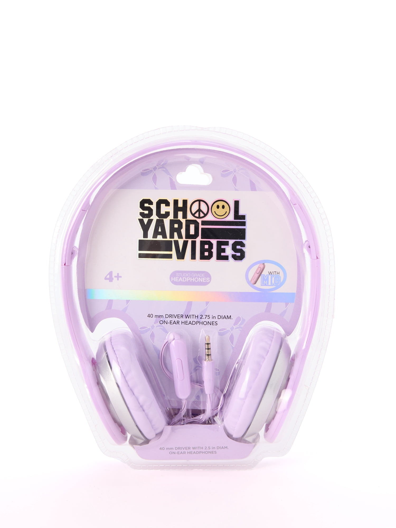 Schoolyard Vibes 17" Girls' Sequin Bow 3-Piece Kids Backpack Set with Headphones & Lunch Box, Purple