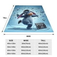 thumbnail image 3 of Cartoon Hippo Blanket Lightweight Cozy Couch Bed Super Soft Flannel Fleece Microfiber Travel Throws Blankets For All Seasons Adults Kids 60"X50", 3 of 8