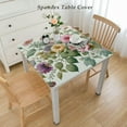 thumbnail image 2 of HAOXIT Tablecloths for Square Table Cover, Cotton Linen Fabric Table Cloth for Dining Room Kitchen, Farmhouse Botanical 44''x44'', 2 of 7