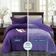 thumbnail image 3 of HIG Light Weight Down Alternative Comforter Set, King, Purple, Reversible, 3 of 9