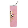 thumbnail image 3 of German Shepherd Pink Flowers Double Walled Stainless Steel 20 oz Skinny Tumbler, 3 of 3