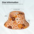 thumbnail image 6 of Bingfone Hippie Ditsy Floral Bucket Hat For Men Women,Packable Reversible Printed Sun Hats,Fisherman Outdoor Travel Hiking Beach Caps, 6 of 9