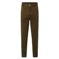 thumbnail image 4 of ZZHZGZ Sweatpants for Men Men's & Big Men's Flannel Lined Chino Flat Front Pants S, 4 of 5