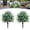2pcs, variant on Artificial Potted Trees with Ground Stakes,17.72 Inches; UV-resistant, Weather-resistant, and Lifelike Artificial Plant; Maintenance-free; Suitable for The Summer and Autumn Seasons.