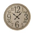 thumbnail image 1 of Zentique PC096 Taupe Iron Clock, Grey, 1 of 1