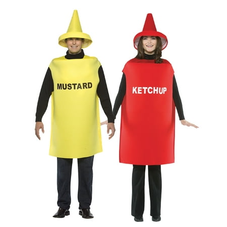 Adult Ketchup and Mustard Costume Set
