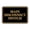 Black Gold, variant on Signs ByLITA Classic Framed, Main Disconnect Switch Sign (Ivory/Dark Brown) - Small