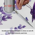 thumbnail image 6 of Coolnut 60" Lavender Butterflies Outdoor Round Tablecloth, Waterproof Stain-Resistant Non-Slip Circular Tablecloth with Umbrella Hole and Zipper for Tabletop Backyard Party BBQ Decor, 6 of 7
