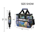 thumbnail image 3 of FORMRS Insulated Cooler Bag 24 Cans Capacity Soft Leakproof Lunch Box with Side Pockets, Blue Window, 3 of 7