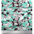 thumbnail image 1 of Soimoi Poly Georgette Fabric Two Tone With White Camouflage Printed Fabric 1 Yard 42 Inch Wide, 1 of 3