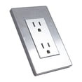 thumbnail image 2 of SET 2 PLACAS DOBLE CONTACTO Sanelec 4633 Acero Inoxidable, 2 of 5