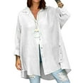thumbnail image 4 of Siilsaa Cardigan Sweaters for Women Classic Long Sleeve Knit Cardigan Sweaters Casual Open Front Button Down White,L, 4 of 5