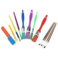 thumbnail image 4 of veasfak 15Pcs Assorted Painting Brushes Including Sponge Brushes, Flat Painting Brushes,, 4 of 7