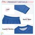 thumbnail image 4 of joogoo Navy Blue 2 Piece Long Sleeve Tee and Pants Cotton Pajama Set 18M, 4 of 7