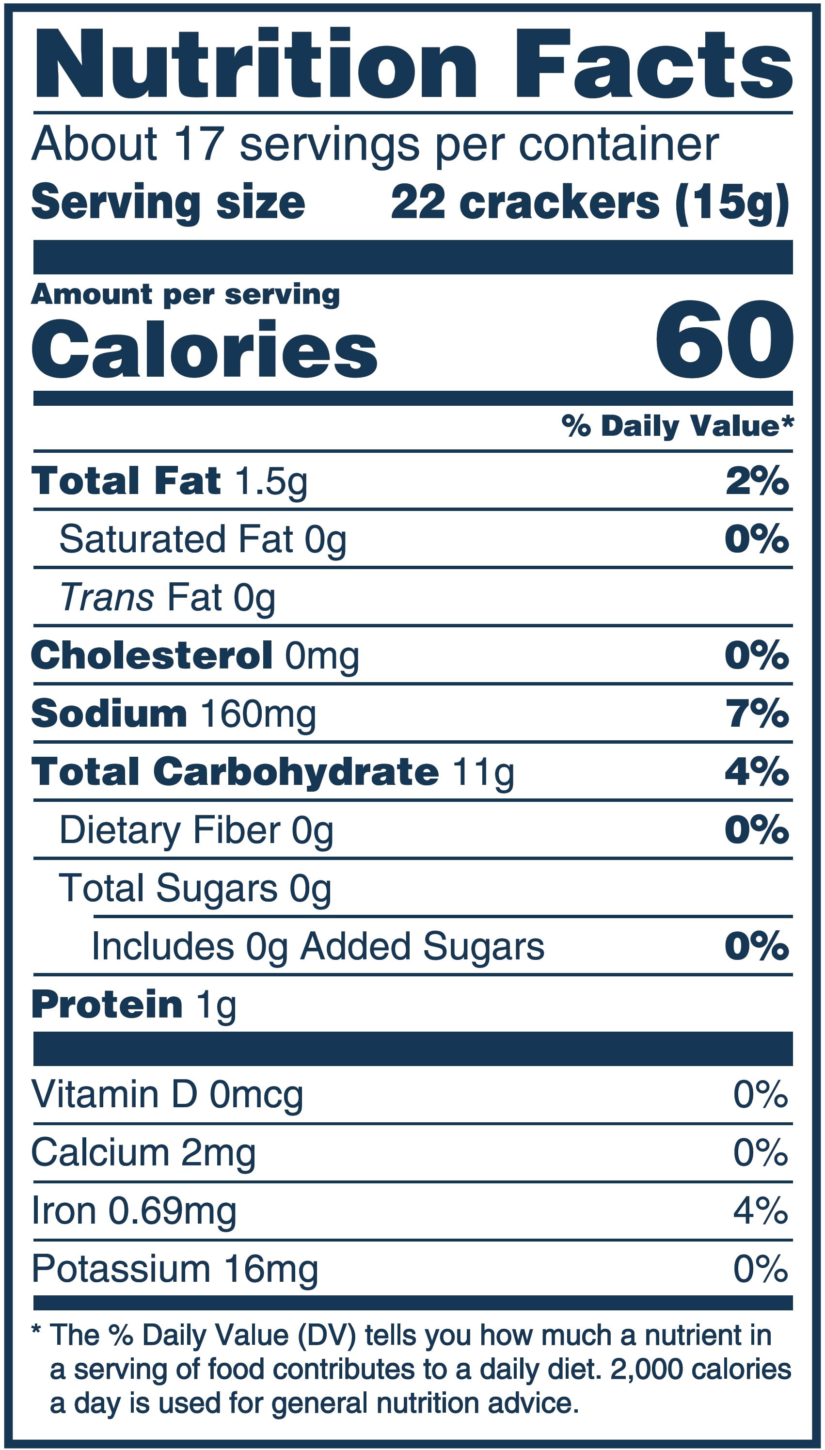 35 Saltine Cracker Nutrition Label - Labels Database 2020