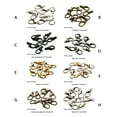 thumbnail image 4 of Collar hebilla Qarigey Aleación de zinc surtido 100 piezas plata, 4 of 6