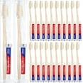 TRAHOO30 Pack Disposable Toothbrushes with 10g Toothpaste Individually