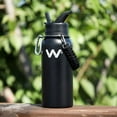thumbnail image 4 of 24 oz Insulated Water Bottle With Straw Lid & Spout Lid,Reusable Wide Mouth Vacuum Stainless Steel Water Bottle, 4 of 10