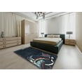 thumbnail image 5 of Ahgly Company Machine Washable Indoor Rectangle Abstract Blue Moss Green Area Rugs, 7' x 9', 5 of 7