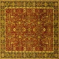 thumbnail image 1 of Ahgly Company Indoor Square Oriental Yellow Industrial Area Rugs, 7' Square, 1 of 4