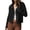 Black, variant on Women's Fall Casual Shacket Jackets 2024 Long Sleeve Button Down Lightweight Cropped Shirt Outerwear Coat with Pockets Black,S