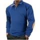 thumbnail image 2 of pstuiky camisas de manga larga para hombre, Blusa/camisa informal de manga larga con cuello y botones para hombre Tops casuales para hombres xxxl, 2 of 5