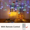thumbnail image 3 of LED Garland Holiday Snowflakes String Fairy Lights Holiday Ornaments Christmas Tree Decorations for Home Party Noel Navidad 2025, 3 of 5