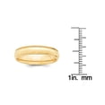 thumbnail image 5 of Primal Gold 14 Karat Yellow Gold 5mm Milgrain Comfort Wedding Band, 5 of 7