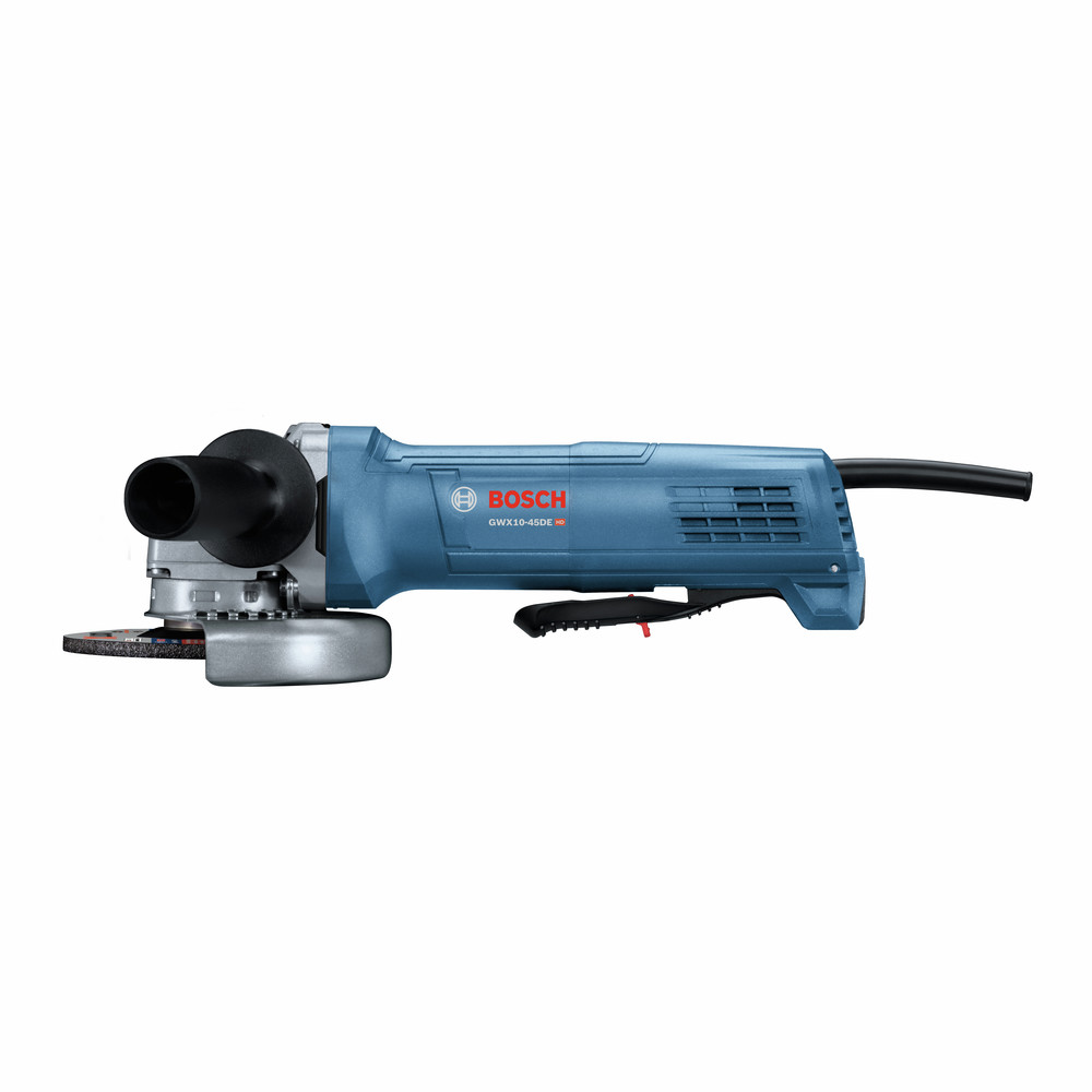 Restored Premium Bosch GWX10-45DE-RT X-LOCK 4-1/2 in. Ergonomic Angle Grinder with No Lock-On Paddle Switch (Refurbished)