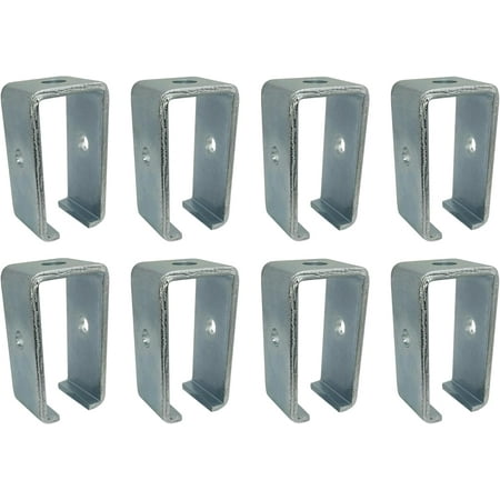 

8 Pack Channel Trolley Track Hanger Bracket for All 1-5/8 Strut Channel - Intermediate Support Heavy Duty Electro-Galvanized (8)