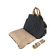 thumbnail image 2 of Bolsa de viaje para mascotas, bolso para exteriores para perros, diseño 3 en 1, portátil, lavable, para cachorros Negro, 2 of 9