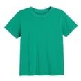 thumbnail image 2 of UACY Little Girls Boys Short Sleeve T-Shirt Cotton Solid Tees for Toddlers Solid Basic Cotton Crewneck Tee Workout Top Boys ﻿ (Mint Green, 12-18 Months), 2 of 9