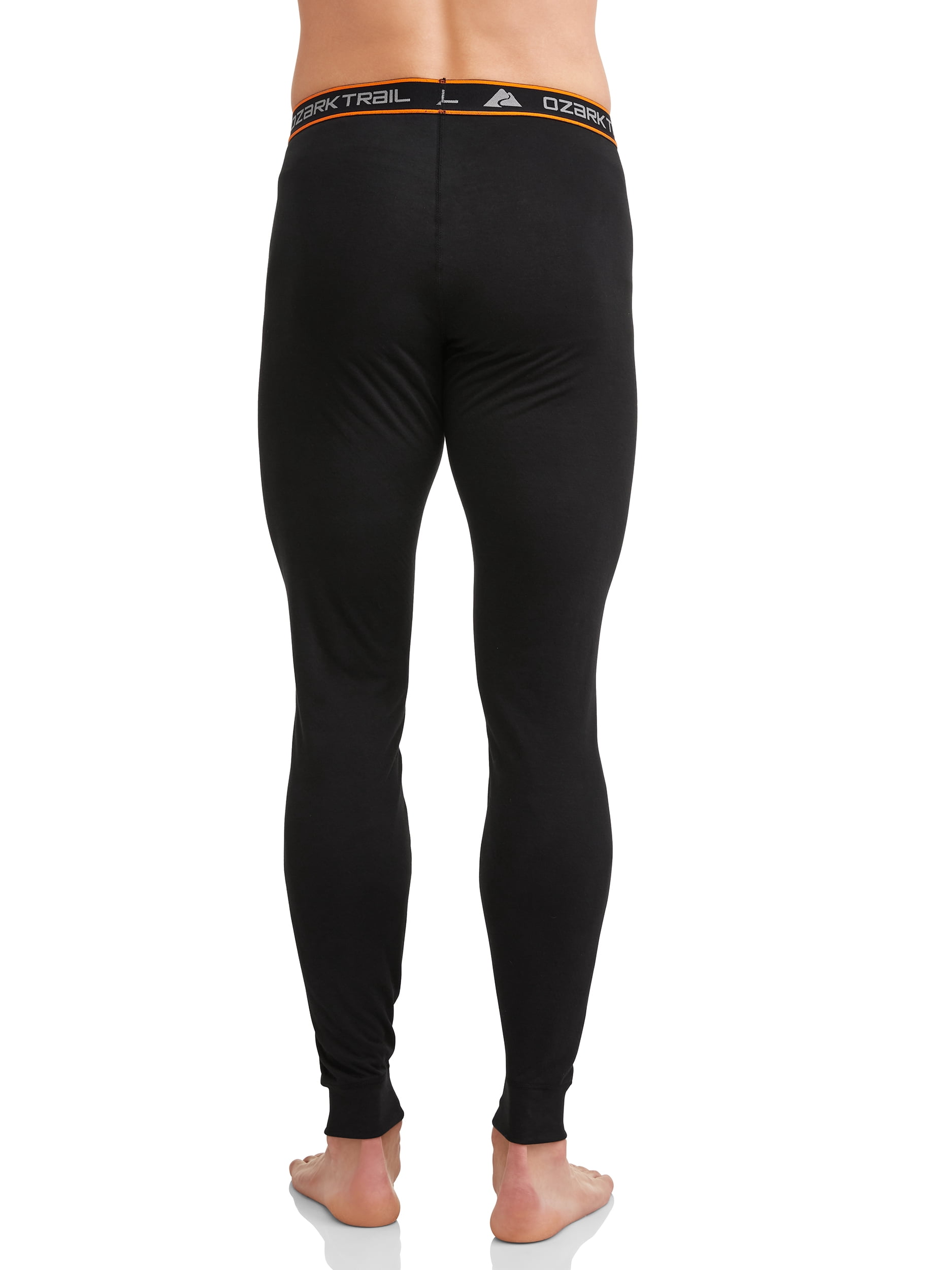 Ozark Trail Men's Midweight Thermal Pants, Size: Medium, Black