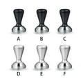 thumbnail image 4 of Coffee Tamper Stainless Steel Anti-skid Handle Household Handheld Pressure Pressing Mini Restaurant Cafe Party Kitchen Powder Hammer Accessories Gift Black 58mm, 4 of 8