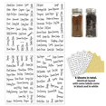 thumbnail image 4 of 8pcs Spice Label Combo Black and White Preprinted Labels for Spice Jar Durable New, 4 of 7