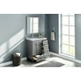 thumbnail image 6 of Eviva Happy 30" x 18" Transitional Gray Bathroom Vanity with White Carrara Marble Countertop, 6 of 7