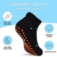 thumbnail image 4 of Non Slip Kids Trampoline Socks, Anti-Skid Sticky Grips Indoor Breathable Socks 4 Pairs for Children Teenagers, 4 of 5