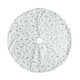 thumbnail image 2 of mfyjkho Falda Para Árbol De Navidad De Piel Sintética Blanca Con Estampado De Plumas, 35,43 Pulgadas De Diámetro, Tapete Para Decoración De Fiestas, 1 Paquete, 2 of 8