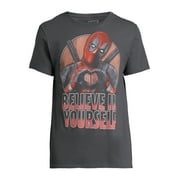 Deadpool Mens Believe in Yourself Graphic Tee, Sizes S-3XL