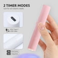 thumbnail image 2 of Lámpara UV de mano, mini lámpara de uñas, lámpara de uñas LED portátil, secador de uñas USB de curado rápido para uñas de gel, 2 of 5