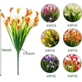 thumbnail image 3 of Morttic 18 Pcs Calla Lily Artificial Flowers Plants Indoor Outdoor Decorations,UV Resistant Faux Fake Plants Plastic Spring Flower Outside Hanging Planter Home Kitchen Garden Porch (Mixed), 3 of 8