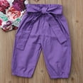 thumbnail image 6 of Kiapeise Newborn Kids Baby Girl Floral Tops Romper Pants Headband Outfit Clothes 3PCS Set, 6 of 8