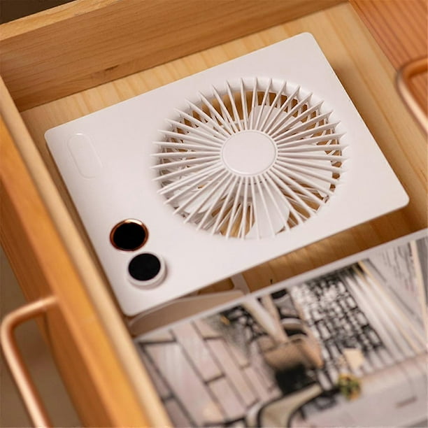 Small Desk Fan Quiet Table Fan USB Rechargeable Cooling Fan Powerful Wind Fan Office Home Indoor Outdoor Ventilator C