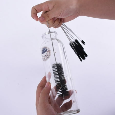 

Clearance! 10PCS Nylon Cleaning Brushes - Nylon Cleaning Brush Set Test Tube Bottle Straw Washing Cleaner Bristle Kit for Drinking Straws Glasses Keyboards Jewelry Cleaning