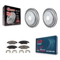 thumbnail image 1 of Transit Auto Rear Coated Disc Brake Rotors and Ceramic Pads Kit for Car Cadillac SRX Saab 9-4X KGC-101617, 1 of 11