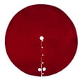 thumbnail image 2 of Haute Decor 80 Inch Santa's Surprise™ Santa Bag Tree Skirt, Burgundy Velvet Fabric, Double-Sided, 2 of 8