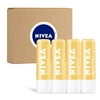 NIVEA Milk and Honey Lip Care, Moisturizing Lip Balm Stick with Shea Butter, 4 Pack of 0.17 Oz Sticks