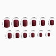 thumbnail image 5 of Tnobhg 24Pcs Press on Nails with Glue Elegant Marble Square Short Nail Extension Full Cover Women Fake Nails Kit Salon Home Use, 5 of 7