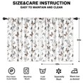 thumbnail image 2 of Blackout Kids Curtains,White Butterfly Pattern Childrens Insulated Curtains Set Of 2,Bedroom Essentials,Toddler Room Decor 42"x54", 2 of 5