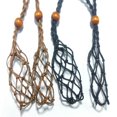 thumbnail image 2 of Adjustable Necklace Cord Empty Stone Holder for making beading Pendant DIY Craft Brown, 2 of 9